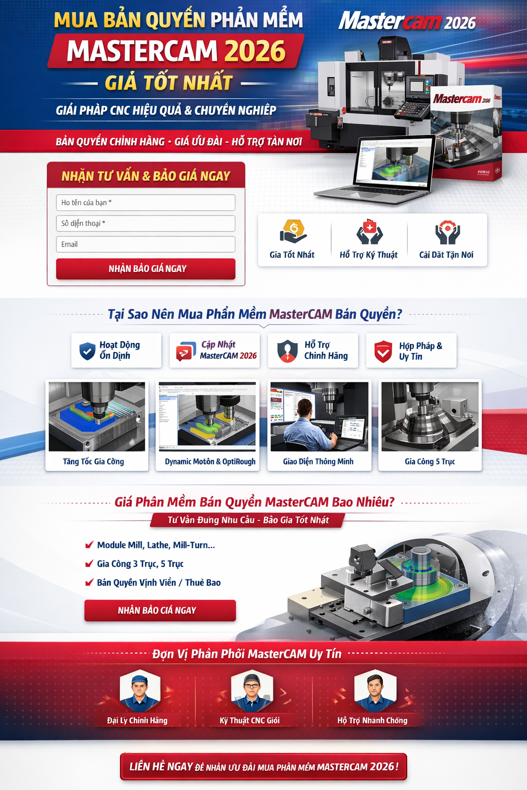 Mua Bản Quyền Phần Mềm MasterCAM 2026 GIÁ TỐT NHẤT